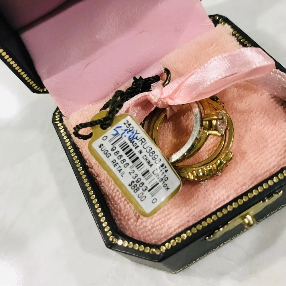 JUICY COUTURE stack ring set. Size 7 - Picture 8 of 9